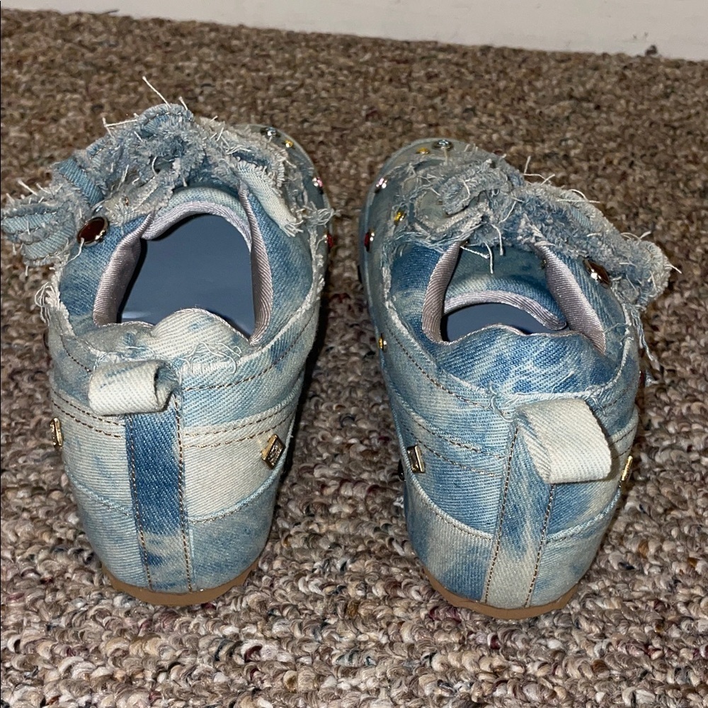 Womens Like New Azalea Wang Mai Denim Sneakers - Picture 4 of 9